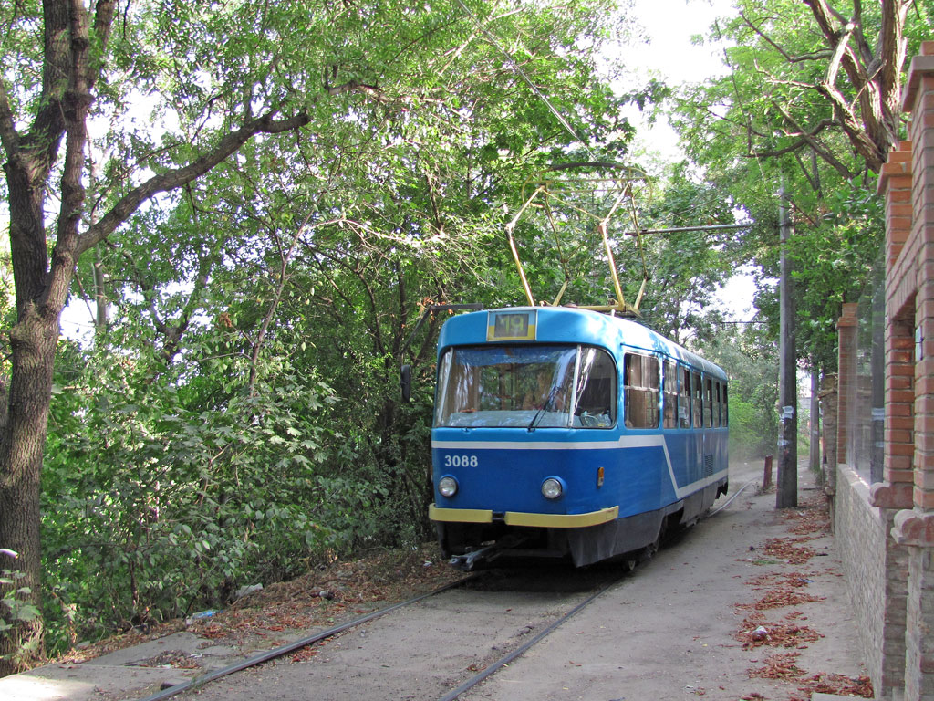 Odesa, Tatra T3R.P № 3088; Odesa — Tramway Lines: Velykyi Fontan to 411th Coastal Battery Memorial