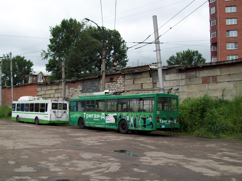 Irkutsk, VMZ-5298.00 (VMZ-375) č. 261; Irkutsk, LiAZ-528031 č. 315
