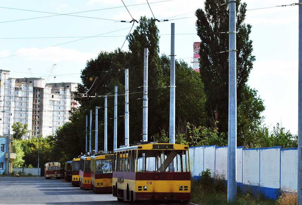 Киев, Škoda 14Tr02 № 158; Киев — Троллейбусные депо: 1. Новая территория на ул. Максимовича