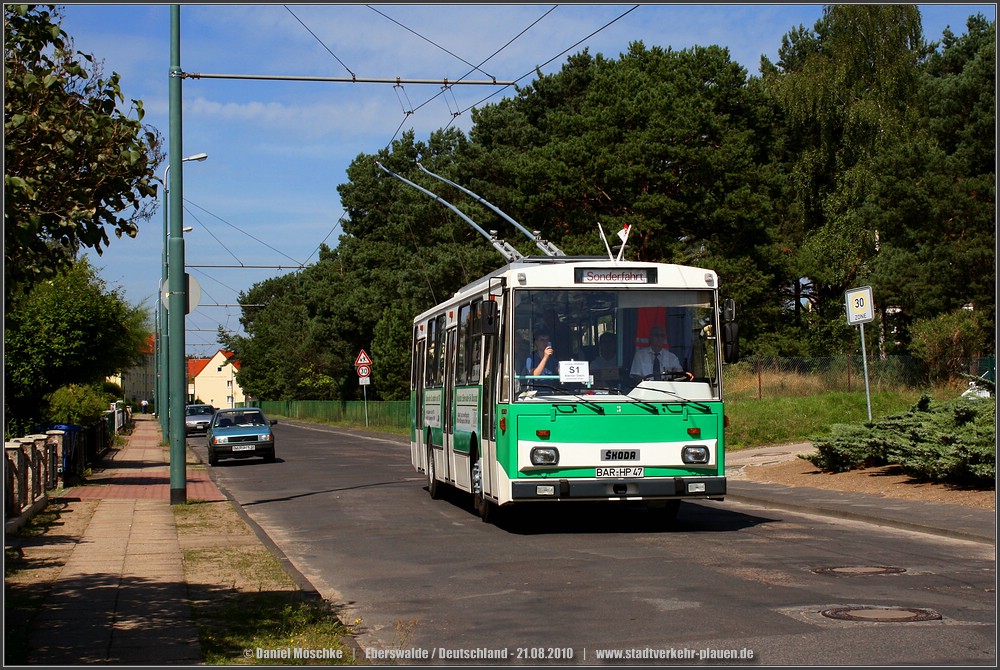 Эберсвальде, Škoda 14Tr03 № 3; Эберсвальде — Юбилей: 70 лет троллейбусу в Эберсвальде (21.08.2010)
