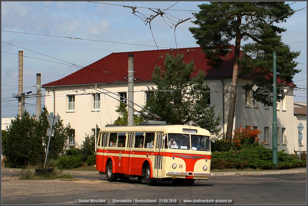 Острава, Škoda 8Tr6 № 29; Эберсвальде — Подвижной состав из других городов; Эберсвальде — Юбилей: 70 лет троллейбусу в Эберсвальде (21.08.2010)