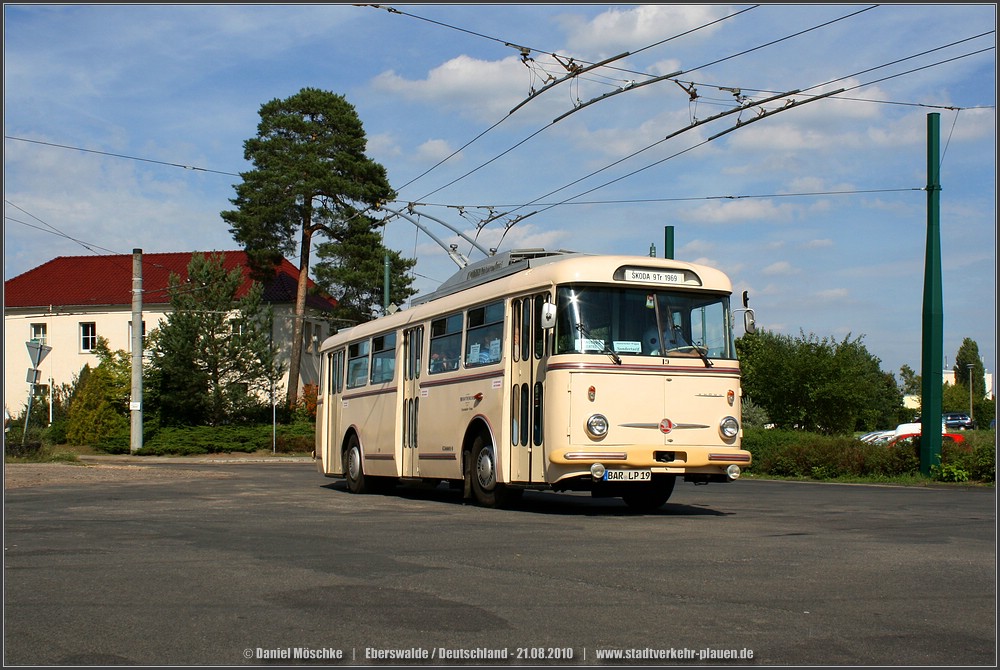 Eberswalde, Škoda 9Tr14 — 19; Eberswalde — Anniversary: 70 years of trolleybusses in Eberswalde (21.08.2010) • Jubiläum: 70 Jahre Obusbetrieb in Eberswalde (21.08.2010)