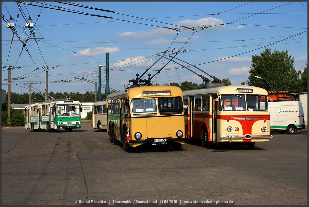 Eberswalde, SSW-DB 45/47 N°. 1224; Eberswalde — Anniversary: 70 years of trolleybusses in Eberswalde (21.08.2010) • Jubiläum: 70 Jahre Obusbetrieb in Eberswalde (21.08.2010); Eberswalde — Vehicles from other cities • Fahrzeuge aus anderen Städten