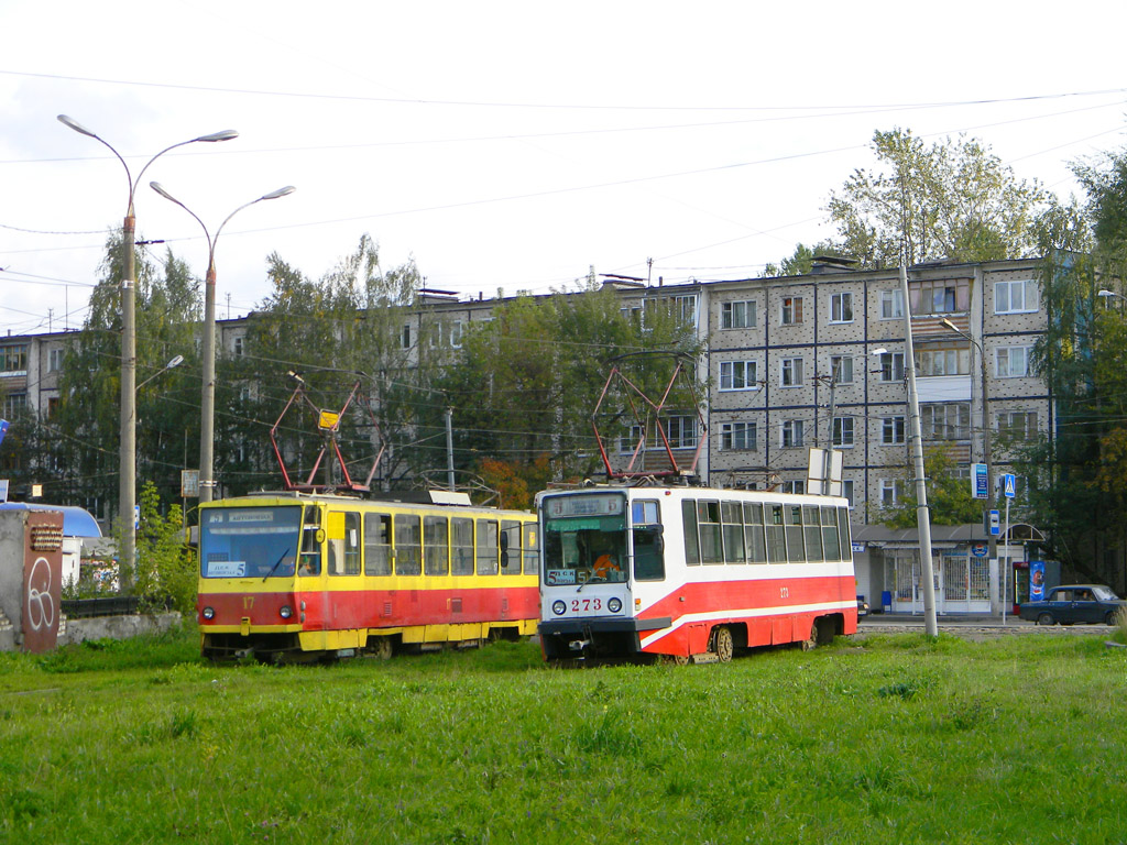 Tver, 71-608K # 273; Tver, Tatra T6B5SU # 17; Tver — Streetcar terminals and rings