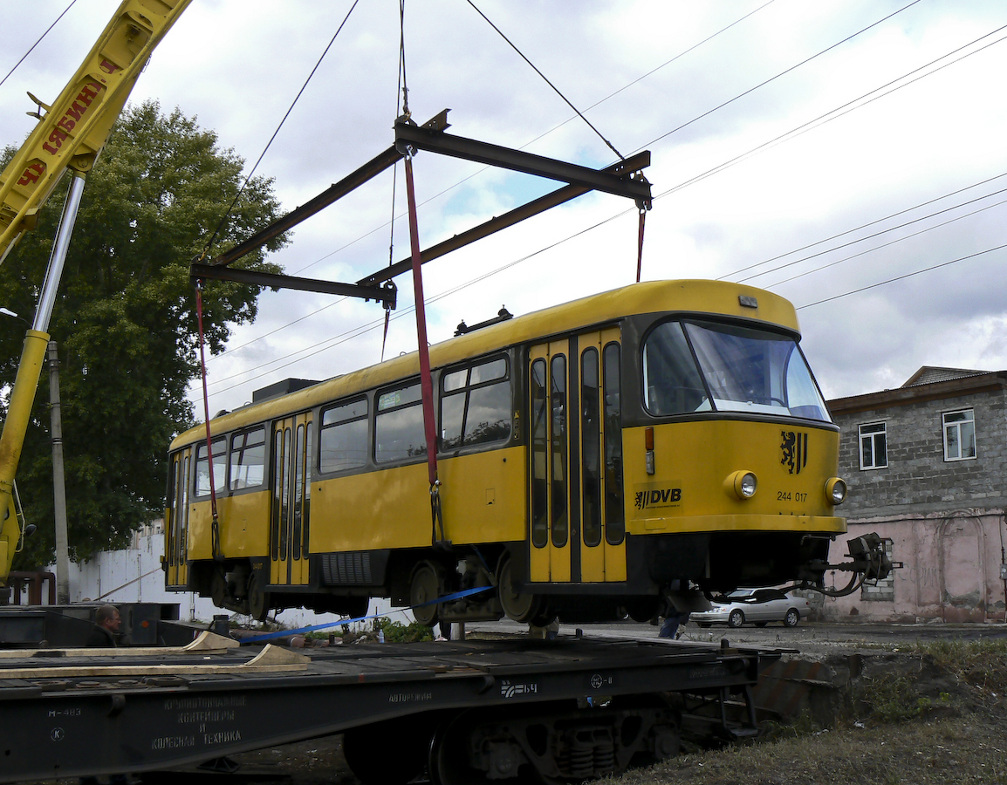 Dresden, Tatra TB4D č. 244 017; Barnaul — OOO "Aitai elektrotrans compani"