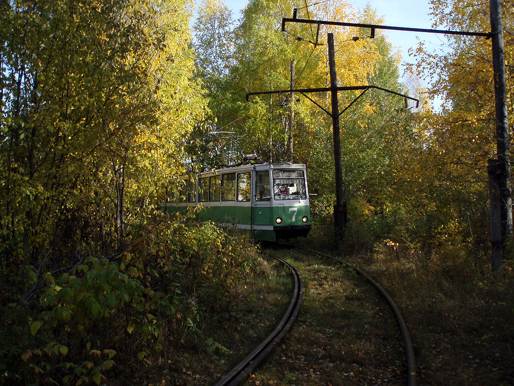 Volchansk, 71-605 (KTM-5M3) # 7; Volchansk — Tram depot & Volchanka terminal