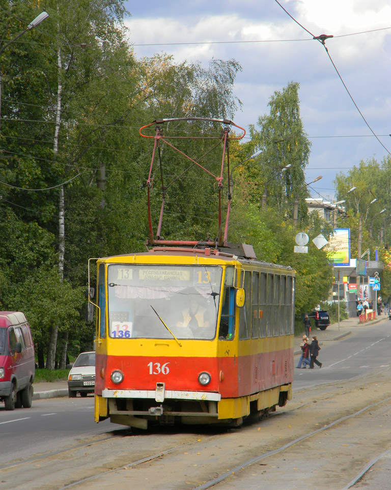 Tver, Tatra T6B5SU N°. 136; Tver — Streetcar lines: Moskovsky District