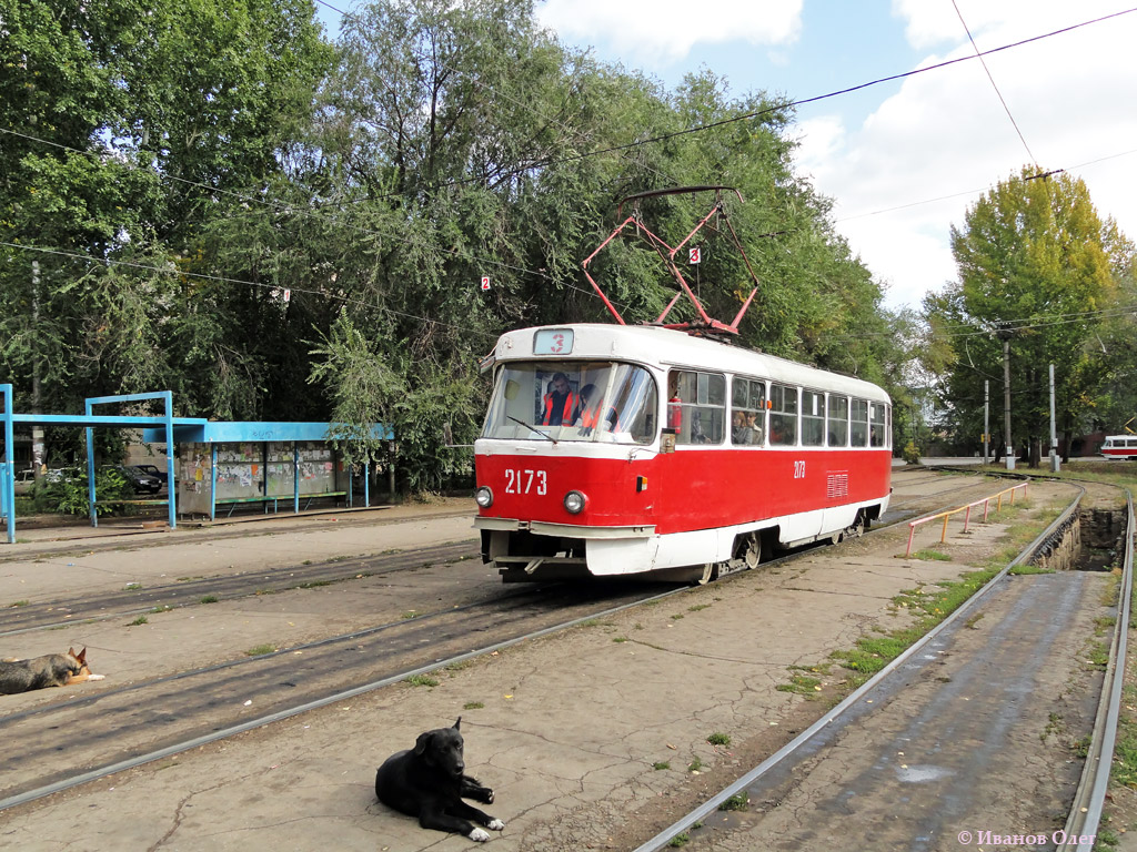 Samara, Tatra T3SU (2-door) № 2173; Samara — Terminus stations and loops (tramway)