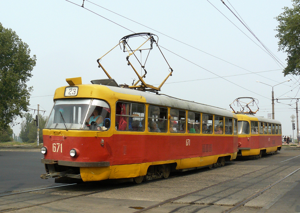 Харьков, Tatra T3SU № 671