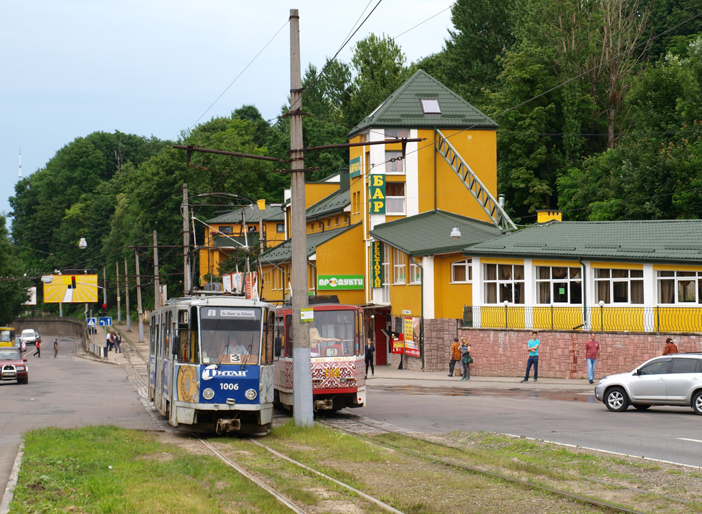 Léopol, Tatra KT4SU N°. 1006; Léopol — Tram lines and infrastructure