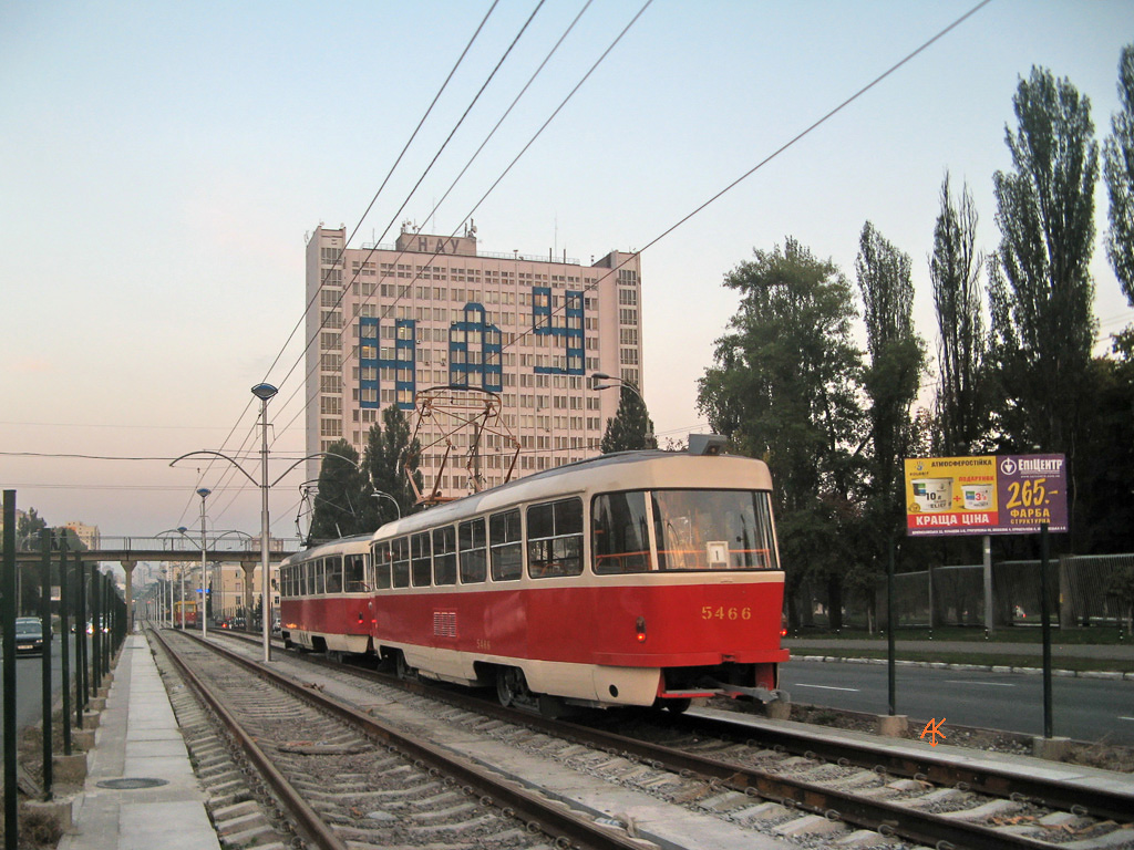 Kijiva, Tatra T3SU № 5466; Kijiva — Tramway lines: Rapid line