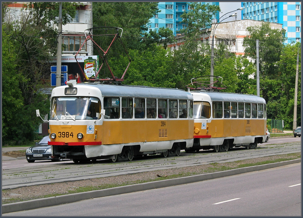 Москва, Tatra T3SU № 3984