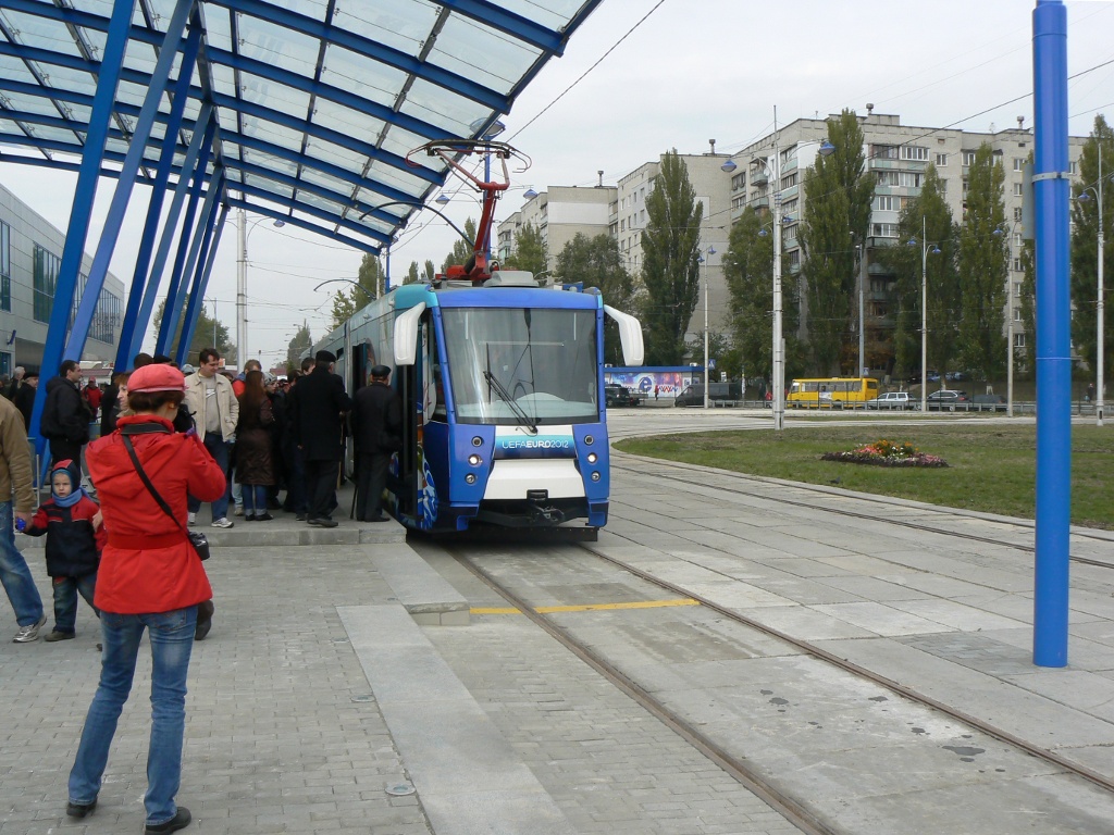 Kijiva — Opening of the rapid tram 16.10.2010; Kijiva — Tramway lines: Rapid line