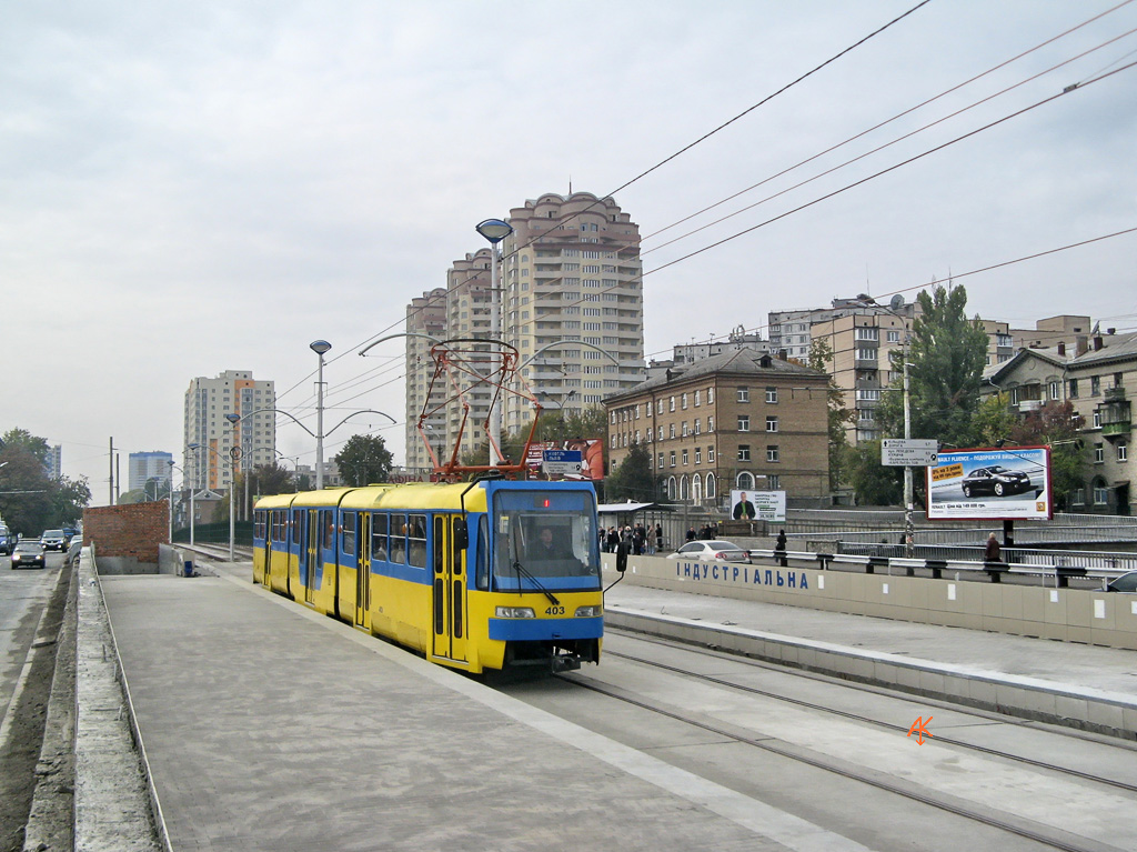 Київ, KT3UA № 403; Київ — Открытие скоростного трамвая 16.10.2010