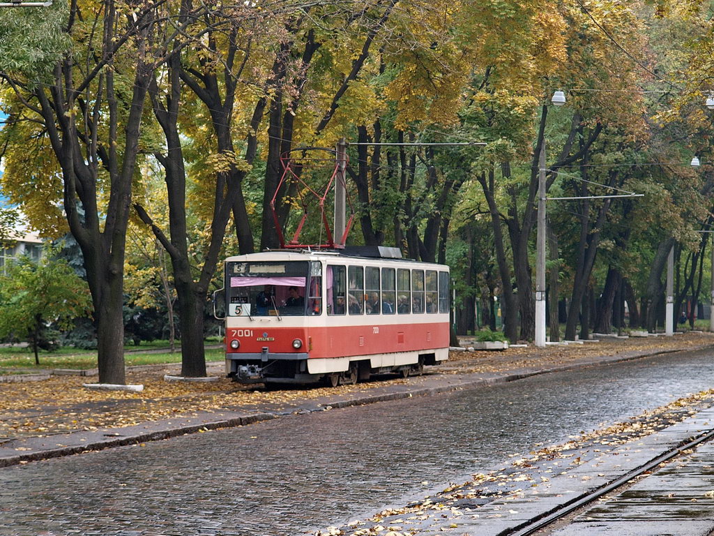 Odesa, Tatra-Yug T6B5 nr. 7001; Odesa — Tramway Lines: Frantsuzkiy Boulevard — Arkadiia