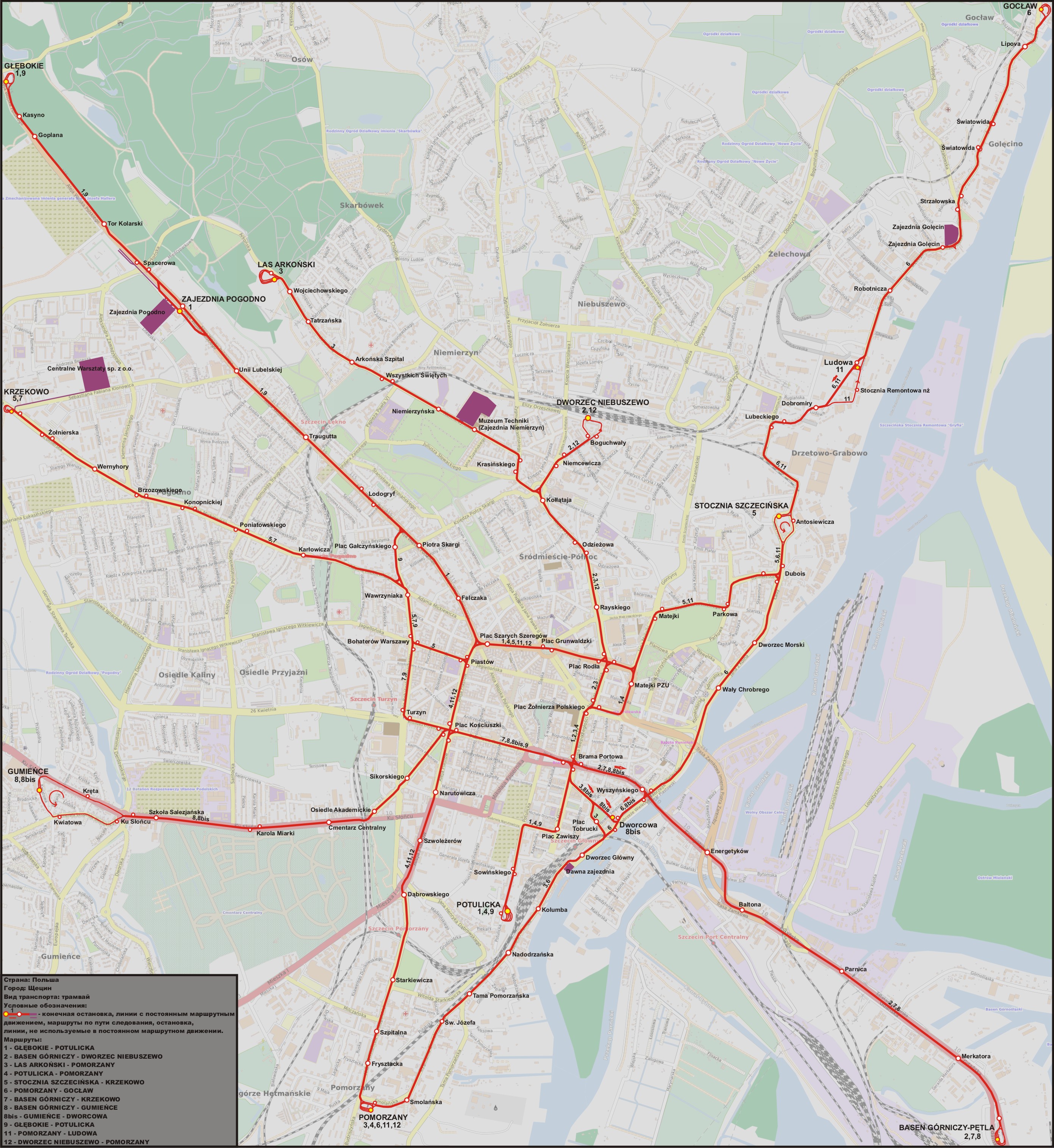 Stettin — Maps