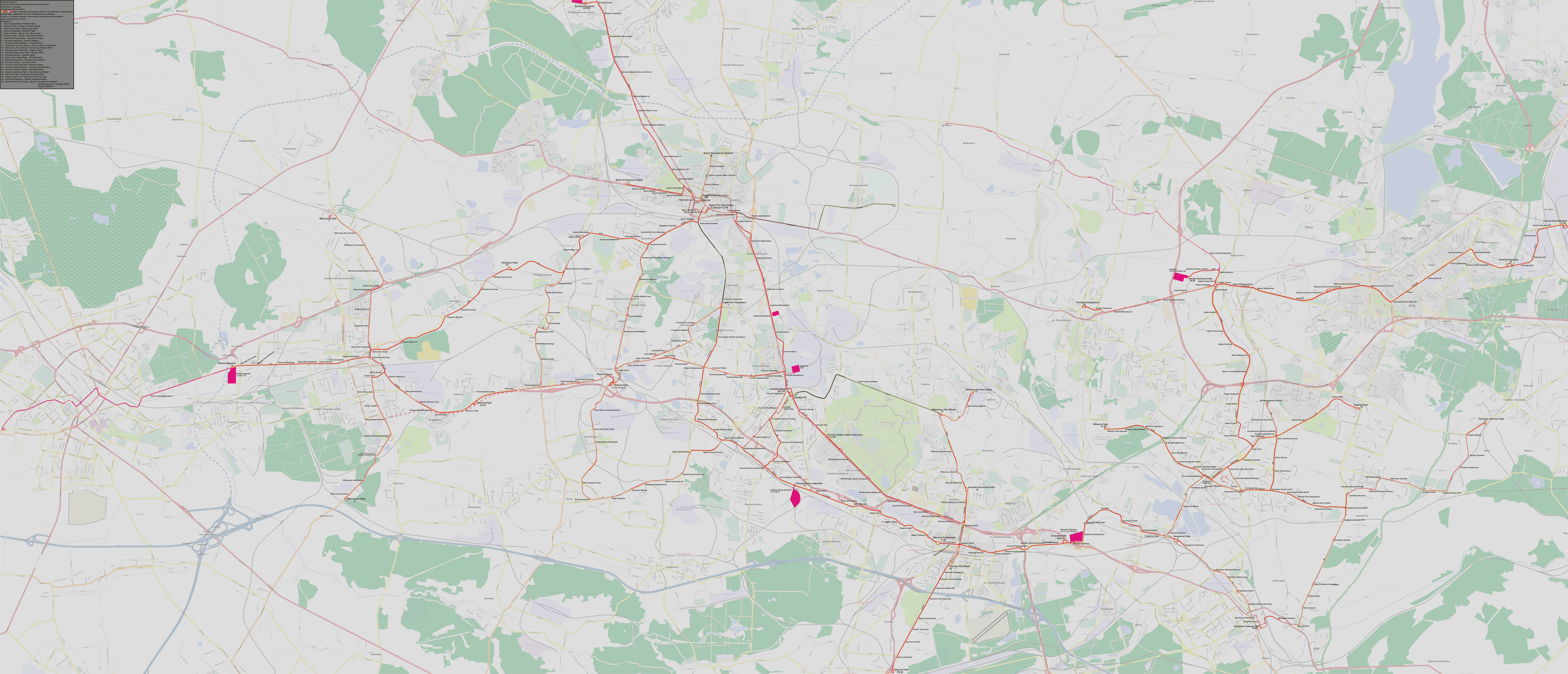 Карты, созданные с использованием OpenStreetMap; Силезские трамваи — Схемы