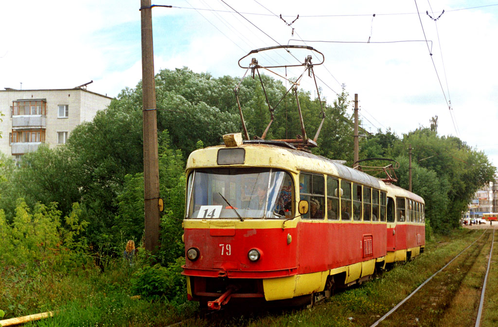 Tver, Tatra T3SU č. 79; Tver — Streetcar lines: Central district; Tver — Tver tramway in the early 2000s (2002 — 2006)