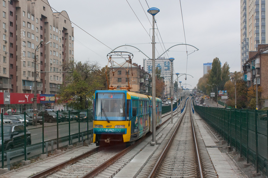 Kyjev, KT3UA č. 407; Kyjev — Tramway lines: Rapid line