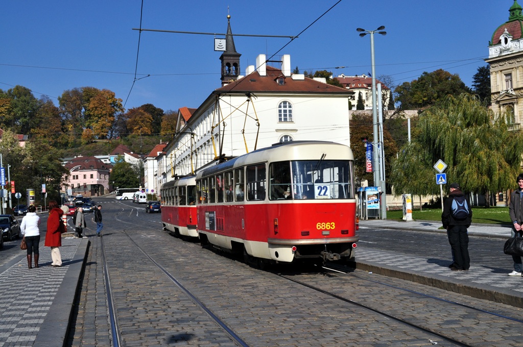 Прага, Tatra T3 № 6863