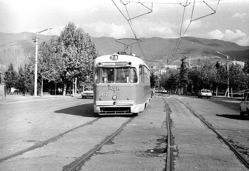 Тбілісі, РВЗ-6М № 367; Тбілісі — Старые фотографии и открытки — трамвай