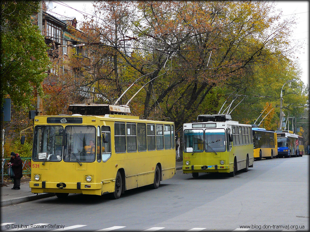 Kyjev, YMZ T2 č. 531; Kyjev, YMZ T2 č. 543