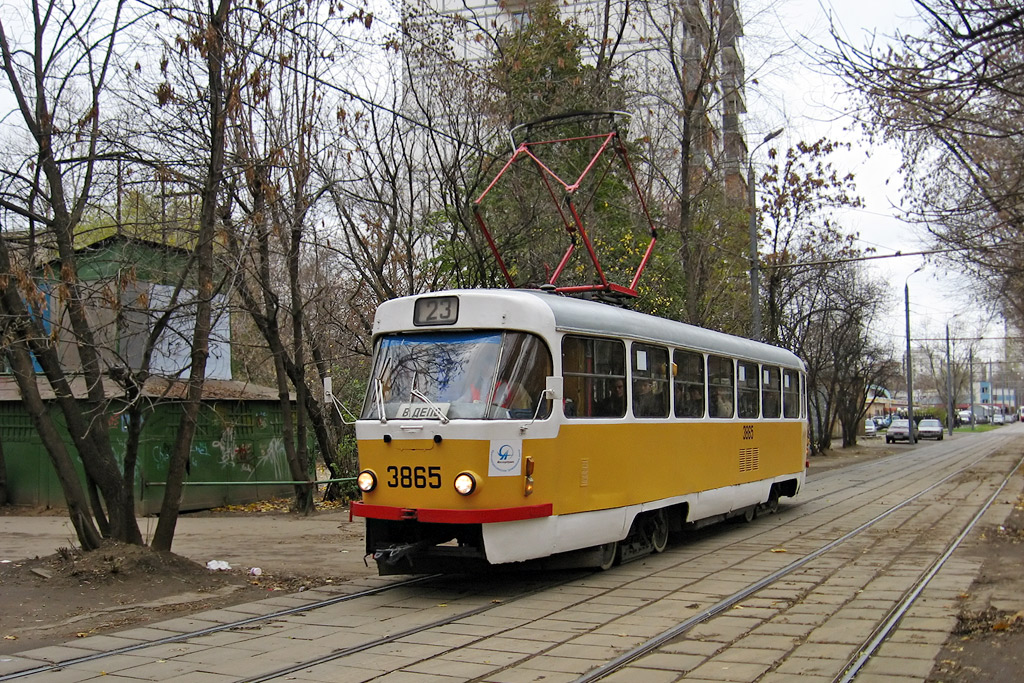 Москва, Tatra T3Т № 3865