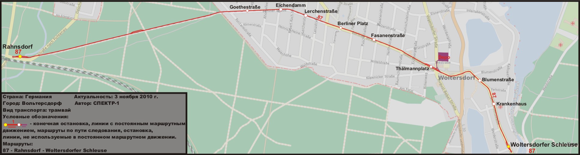 Woltersdorf — Maps • Netzpläne