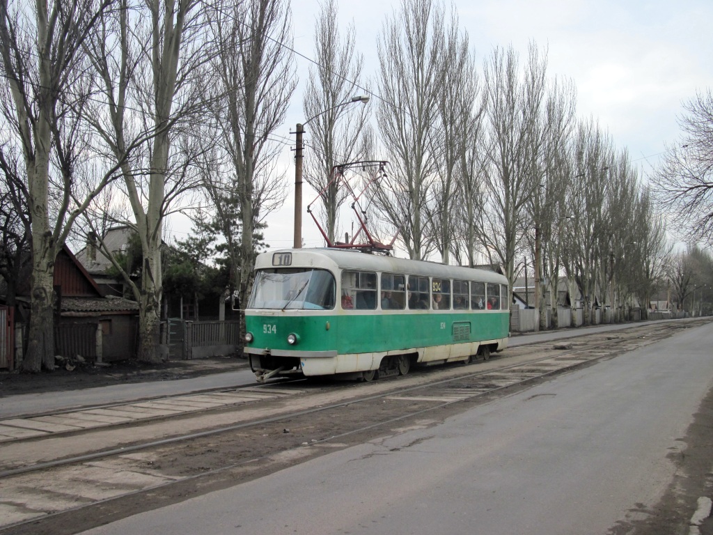 Donetsk, Tatra T3SU N°. 934 (3934)