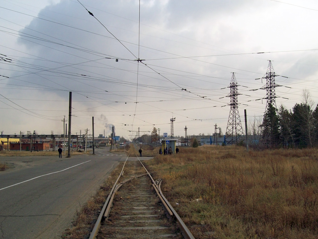 Angarsk — Tram lines and loops