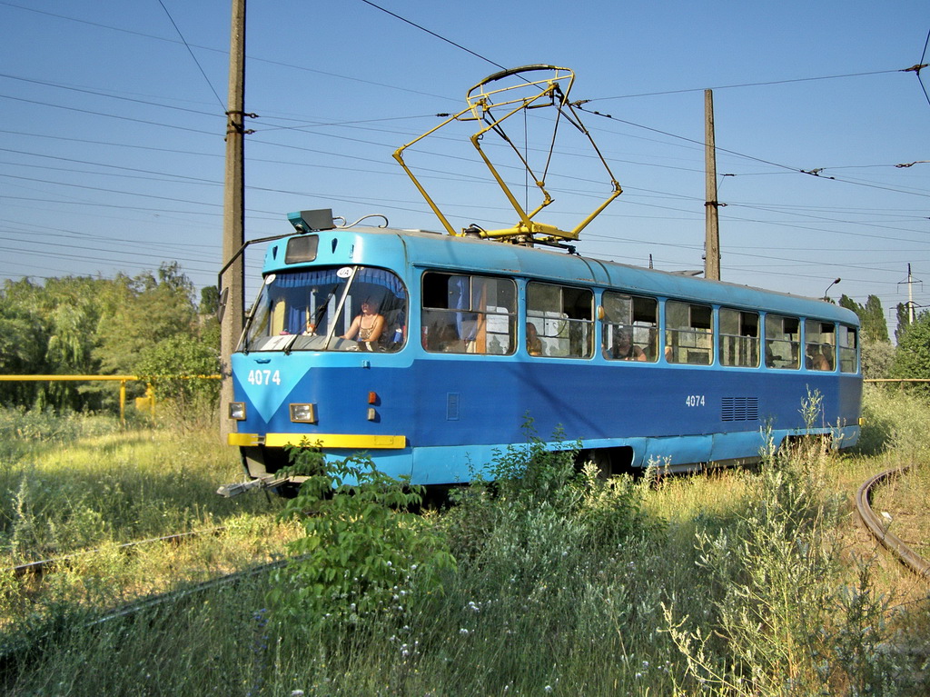 Одесса, Tatra T3SU № 4074; Одесса — 20.07.2007 — Покатушки на вагоне 3333