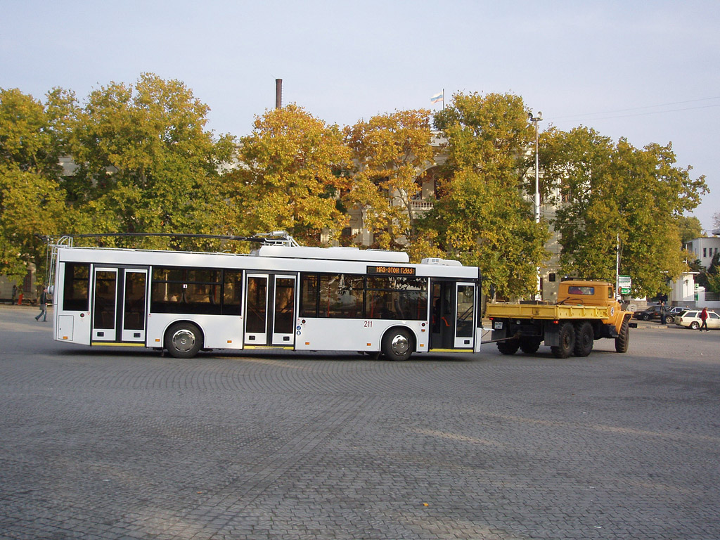 Szevasztopol, MAZ-ETON T203 — 211; Szevasztopol — Exhibition dedicated to 60 years of working Sevastopol's trolleybuses