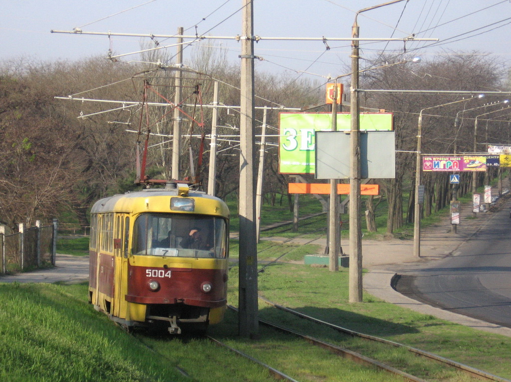 Odesa, Tatra T3SU № 5004; Odesa — Tramway Lines: Peresyp to Tsentrolit