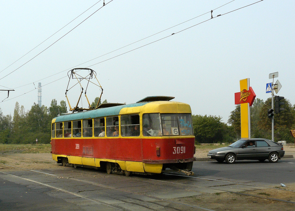 Харьков, Tatra T3SU № 3091