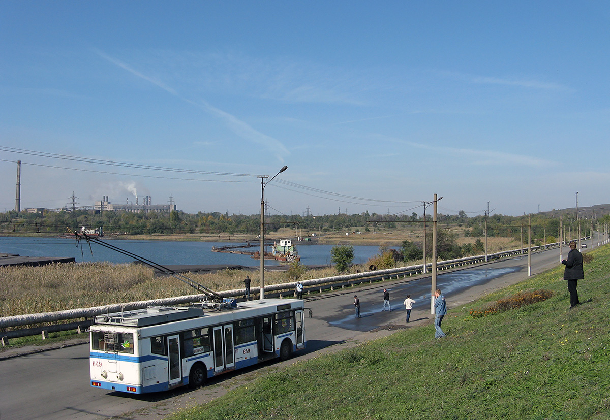 Krywyj Rih, YMZ E186 Nr. 649; Krywyj Rih — The ride on trolleybus UMZ-E186 # 649 on October 16, 2010
