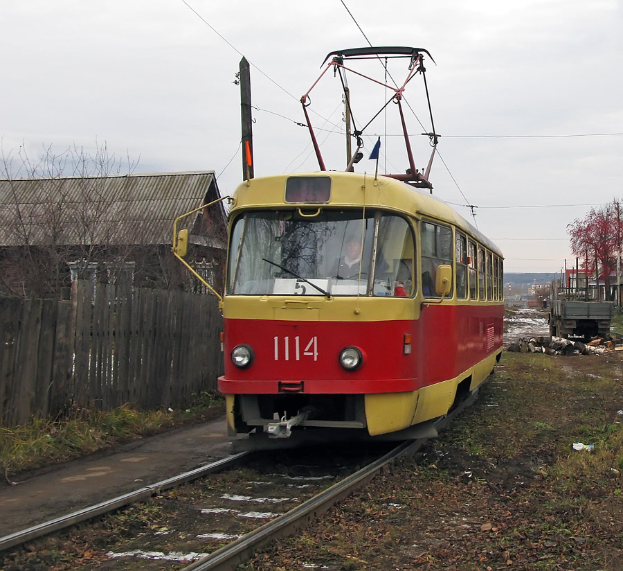 Ижевск, Tatra T3SU (двухдверная) № 1114