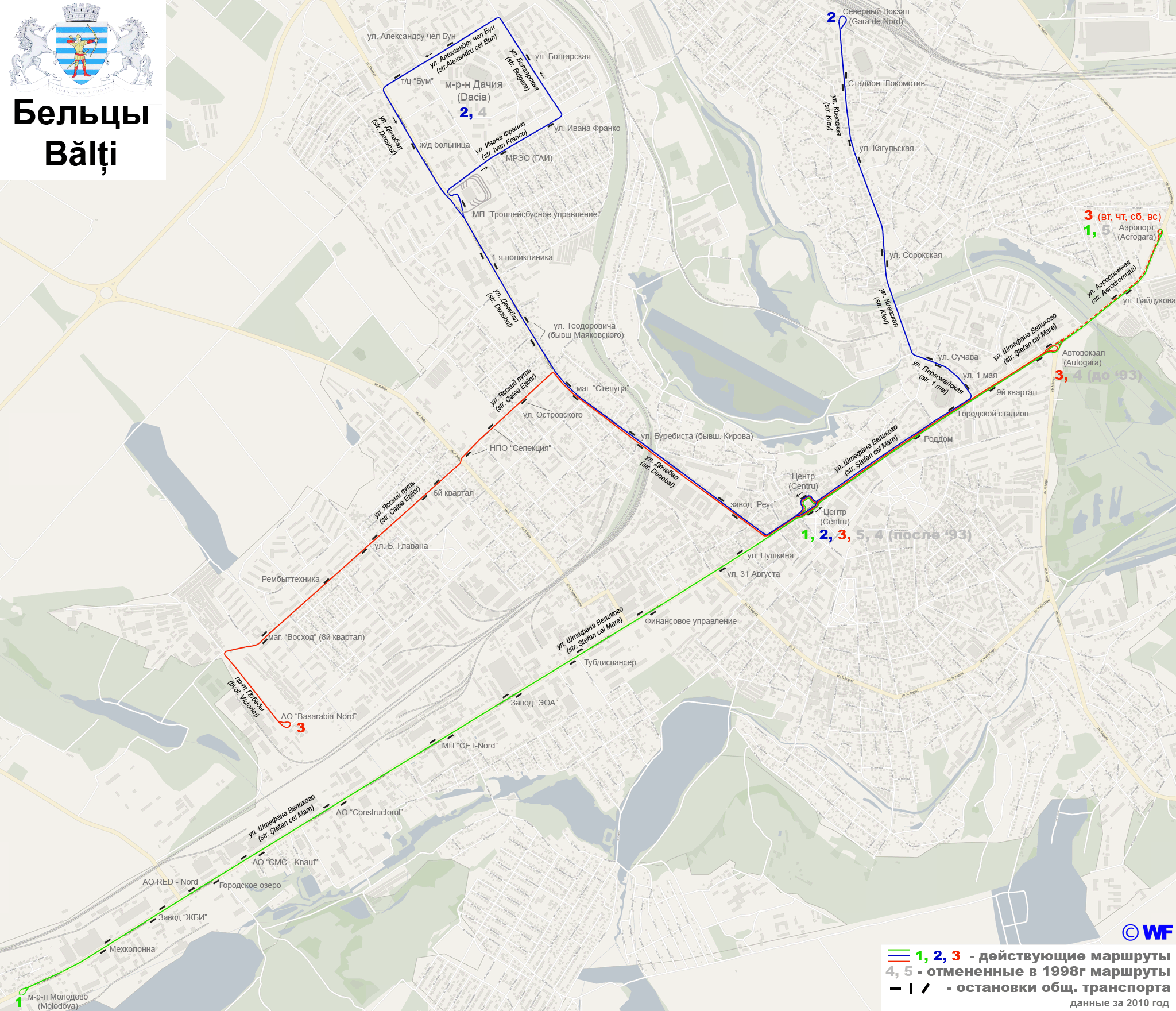 Bălți — Maps