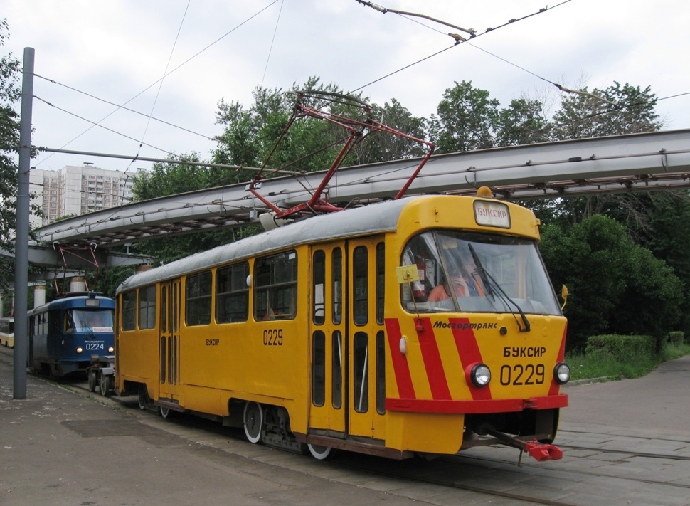 Москва, Tatra T3SU № 0229