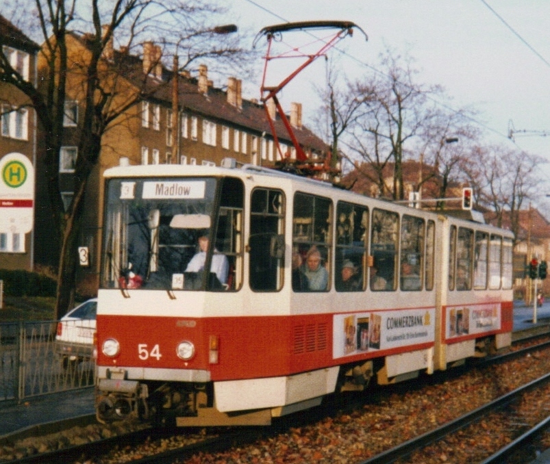 Котбус, Tatra KT4D № 54; Котбус — Старые фотографии