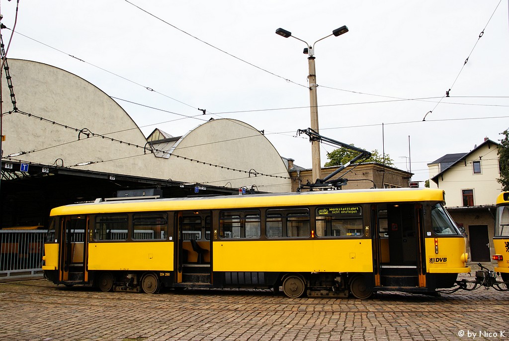 Дрезден, Tatra T4D-MT № 224 290; Дрезден — Слом трамвайних вагонов «Татра»