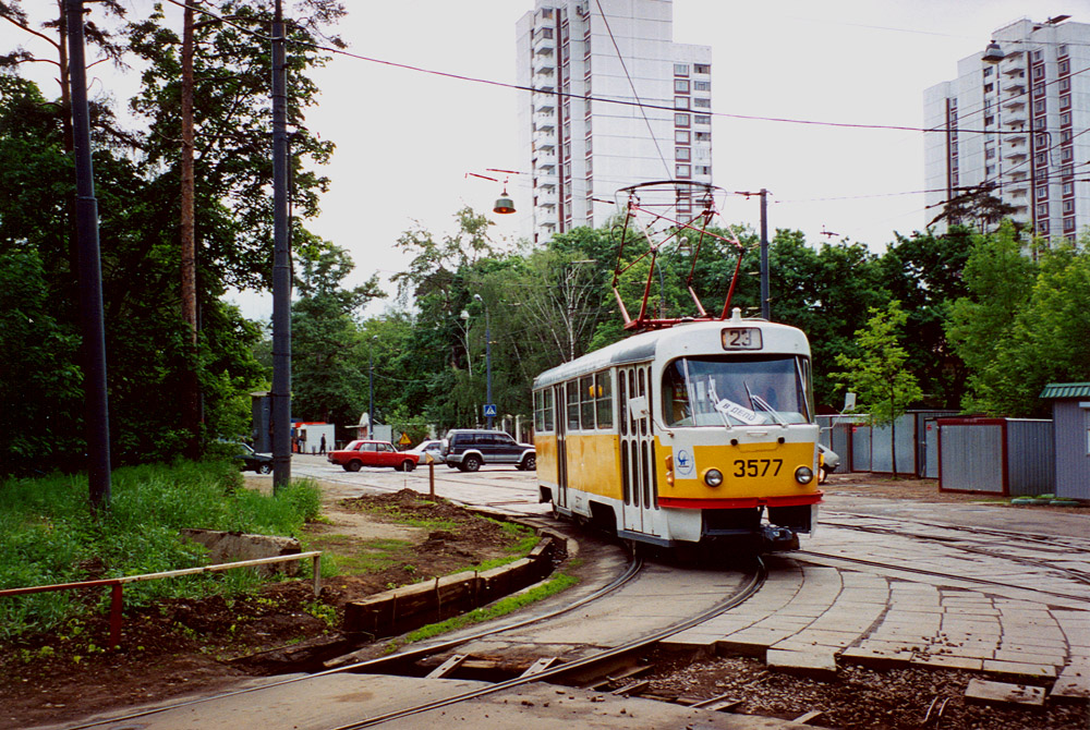 Москва, Tatra T3SU № 3577