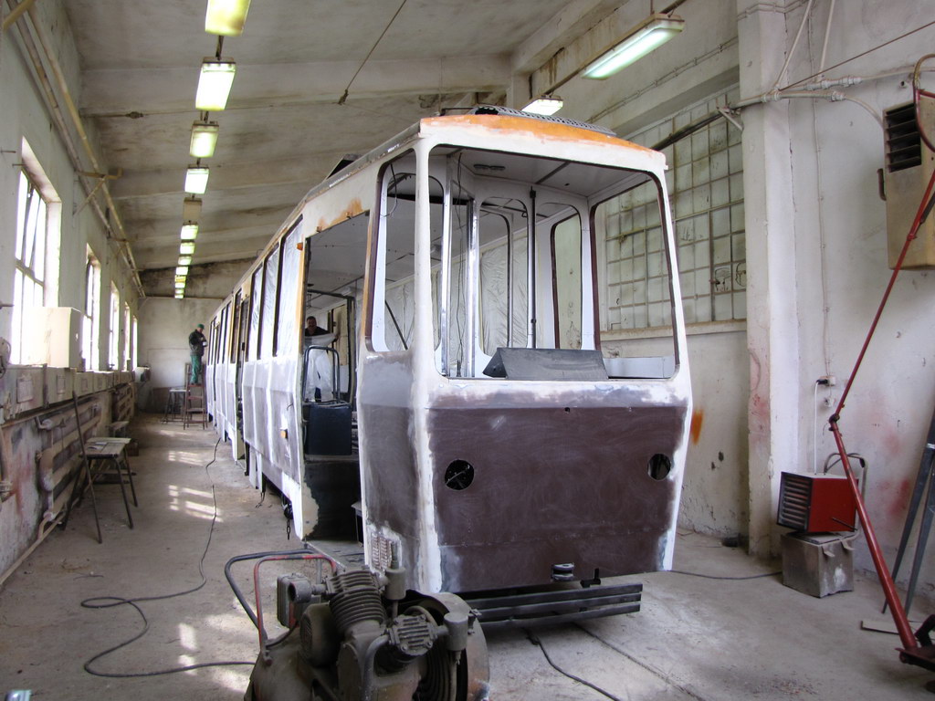 Sofia, T6M-400 (Sofia-100) nr. 466; Sofia — Tram repair plant (Tramcar) — Tram