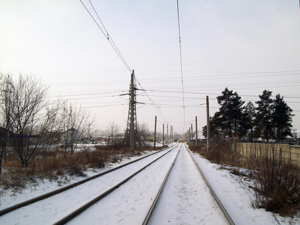 Angarsk — Tram lines and loops