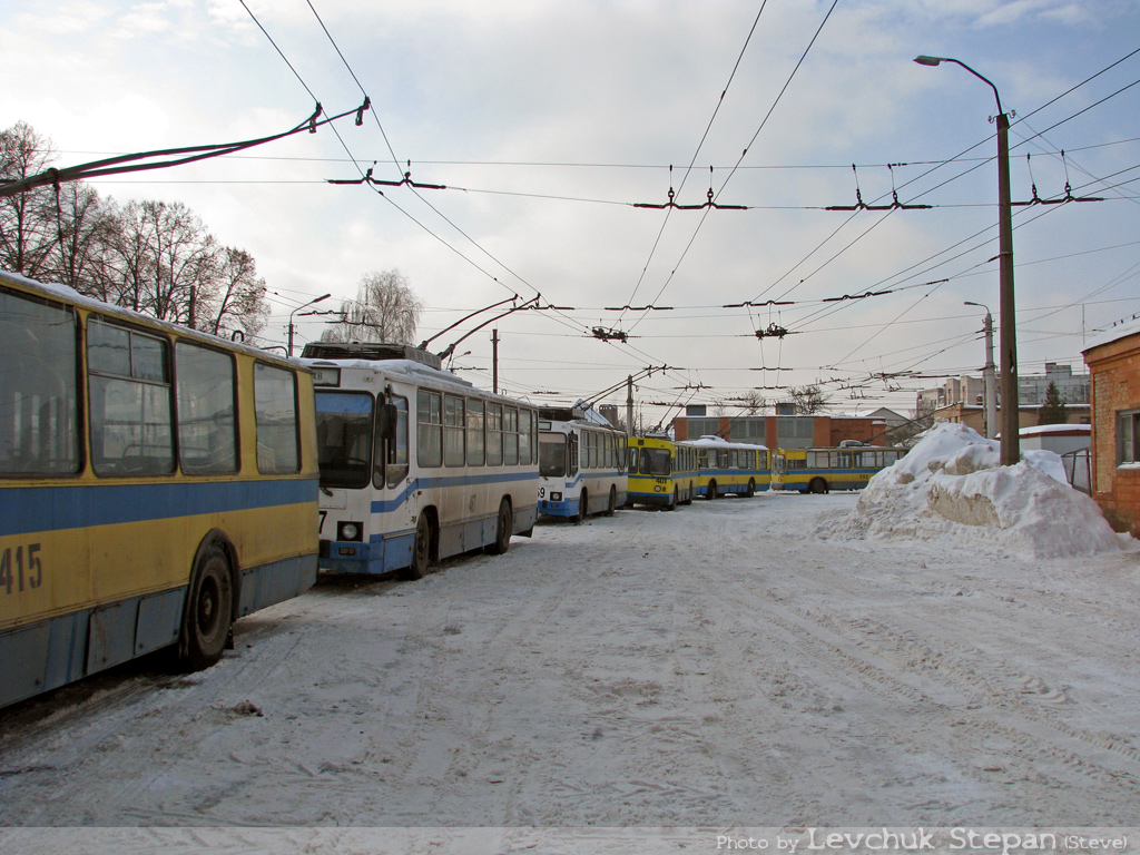 Чарнігаў — Инфраструктура троллейбусного депо