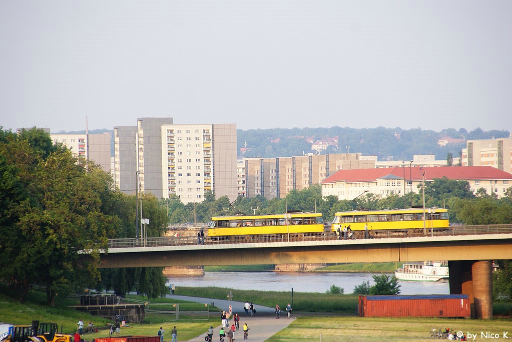 Dresden — Official farewell of the Tatra trams (29.05.2010); Dresden — Trams and bridges