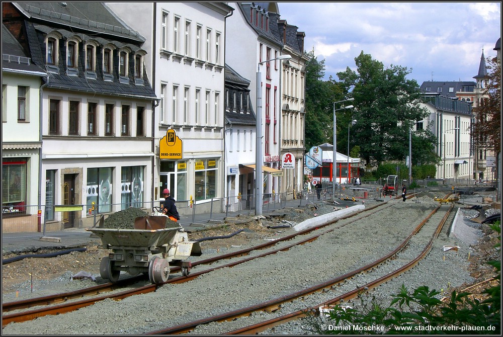 Плауэн — Строительство и реконструкция трамвайной сети