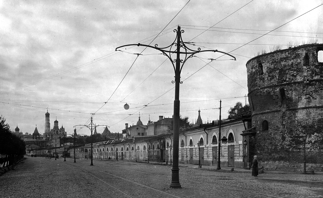Moskva — Historical photos — Electric tramway (1898-1920)