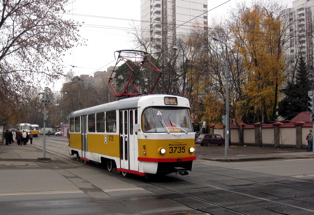 Москва, Tatra T3SU № 3735