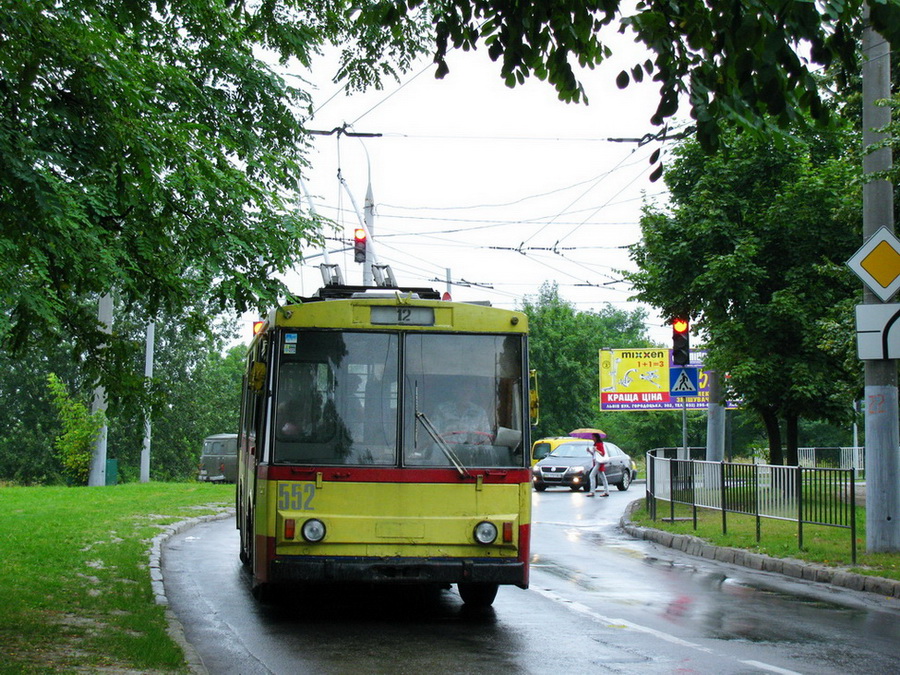 Львов, Škoda 14Tr89/6 № 552