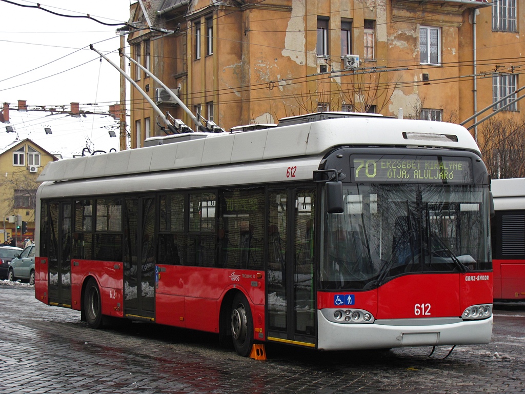 Будапешт, Solaris Trollino II 12 Ganz-Škoda B № 612